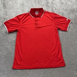 A4 Prime Men's‎ Coaches Team Polo Size Med Red Short Sleeve Collared
